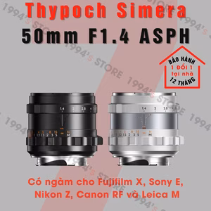 Thypoch Simera 50mm F1.4 ASPH Full-Frame – Có màu Black và Silver