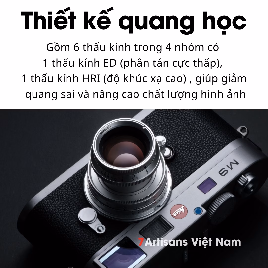 Thypoch Eureka 50mm F2 Full-Frame dành cho Leica M – Có 2 phiên bản hợp kim nhôm và đồng thau