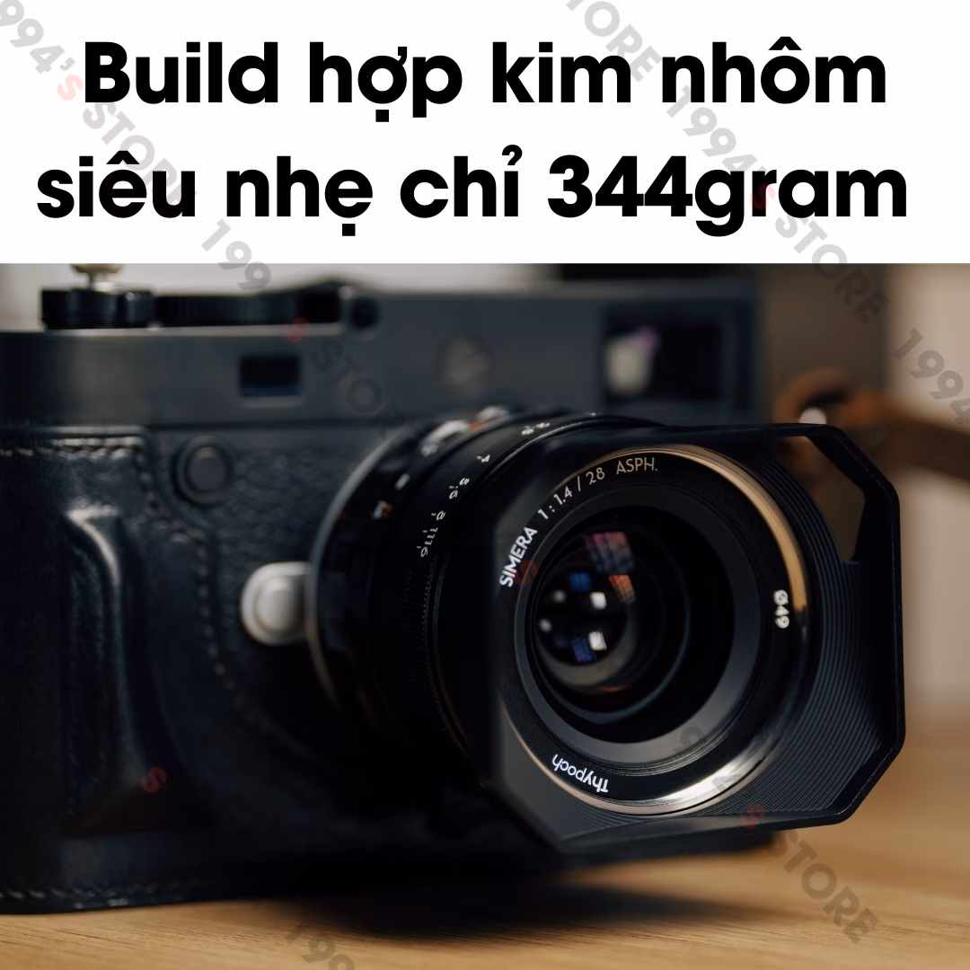 Thypoch Simera 28mm F1.4 ASPH Full-Frame – Có màu Black & Silver