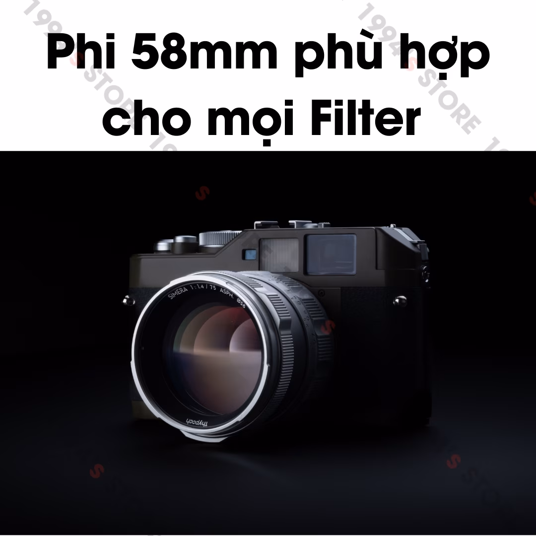 Thypoch Simera 75mm F1.4 ASPH Full-Frame – Có màu Black & Silver