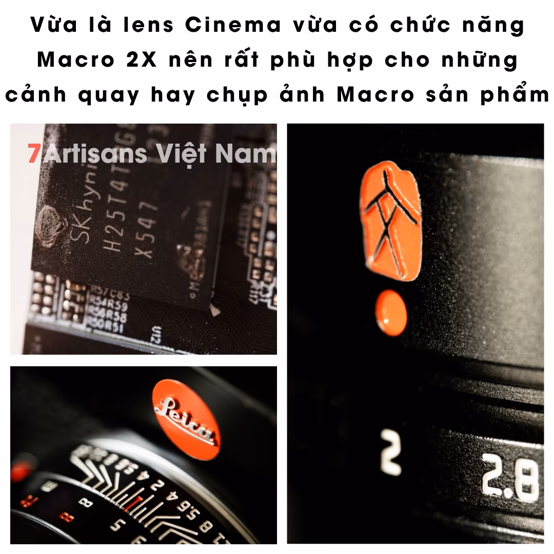 7Artisans 120mm T2.9 – Spectrum Cine kèm Macro 2X FullFrame