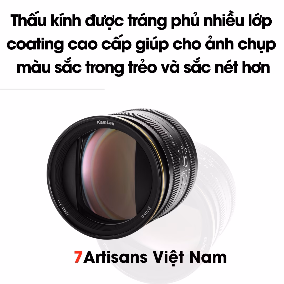 Kamlan 70mm F1.1 – Lens siêu chân dung xóa phông
