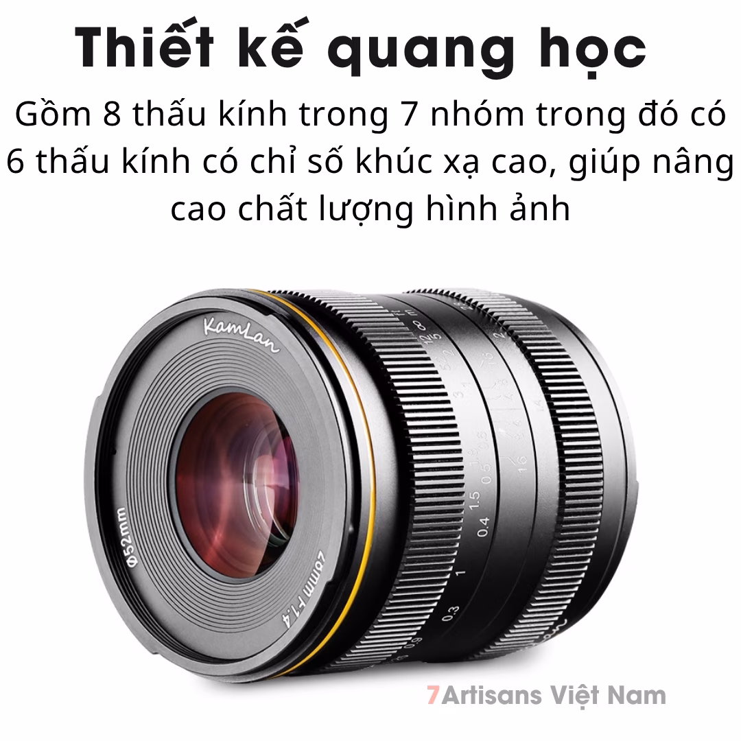 Kamlan 28mm F1.4 đa dụng, khẩu độ lớn