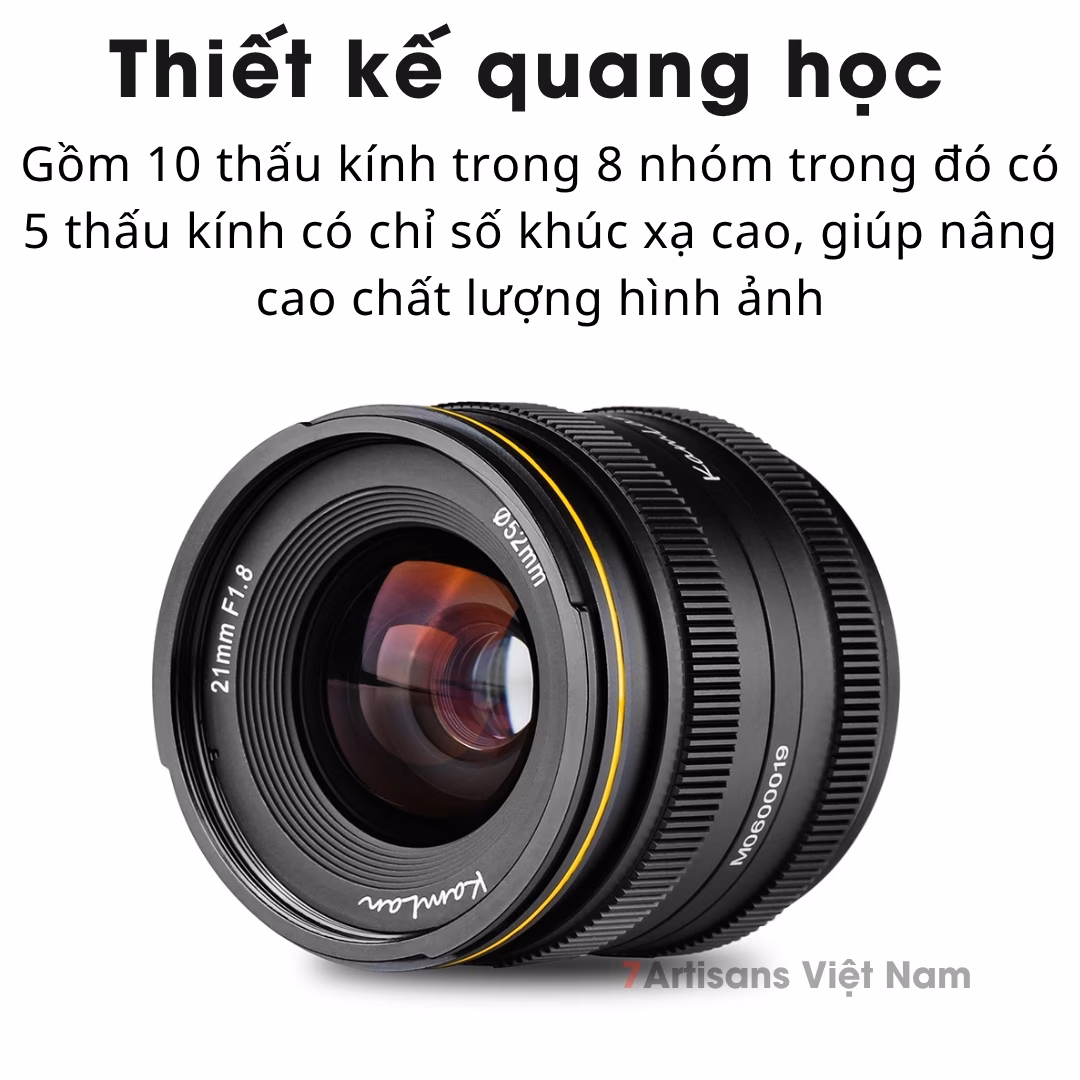 Kamlan 21mm F1.8 góc rộng đa dụng khẩu độ lớn
