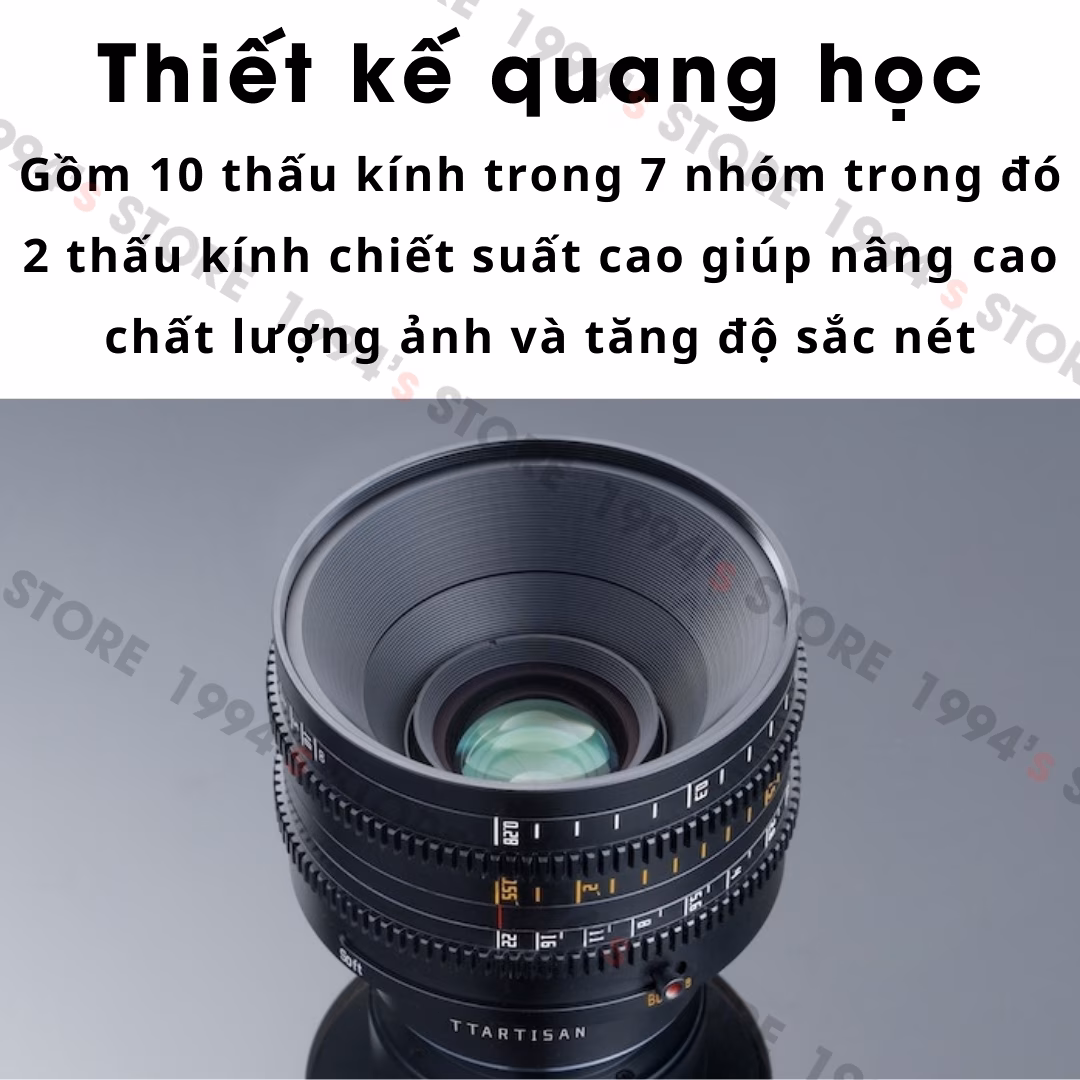TTArtisan 35mm T2.1 Dual-Bokeh Cine Lens – FullFrame