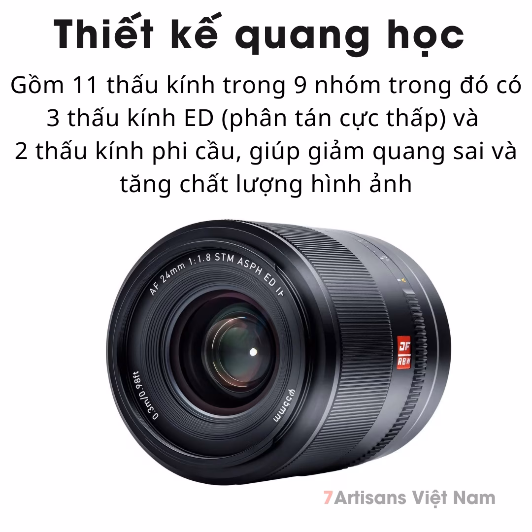 Viltrox 24mm F1.8  Auto Focus Full-Frame – Lens đa dụng góc rộng