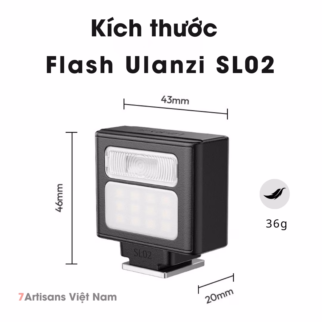 Đèn Flash và đèn Led Ulanzi SL02 – Đèn Mini Flash Led