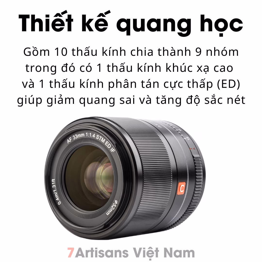 Viltrox 33mm F1.4 Auto Focus – Lens đa dụng lấy nét tự động