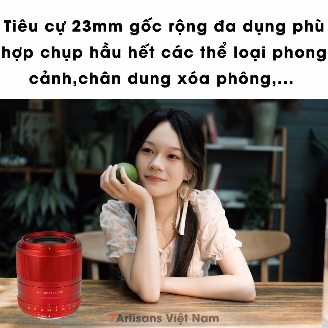 Viltrox 23mm F1.4  Auto Focus Red Limited Edition (Màu Đỏ) – Lens góc rộng đa dụng lấy nét tự động cho Fujifilm