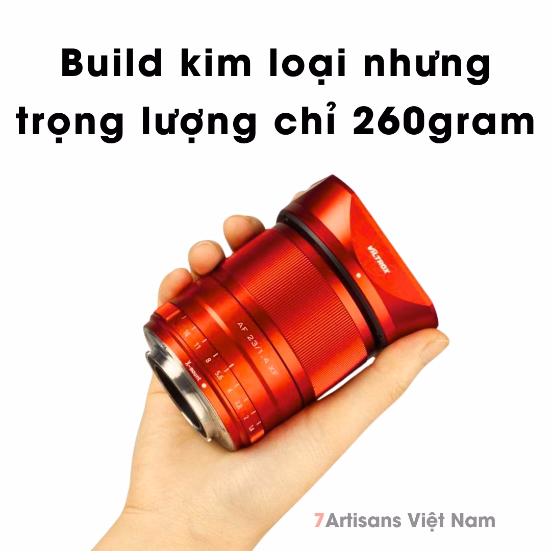 Viltrox 23mm F1.4  Auto Focus Red Limited Edition (Màu Đỏ) – Lens góc rộng đa dụng lấy nét tự động cho Fujifilm