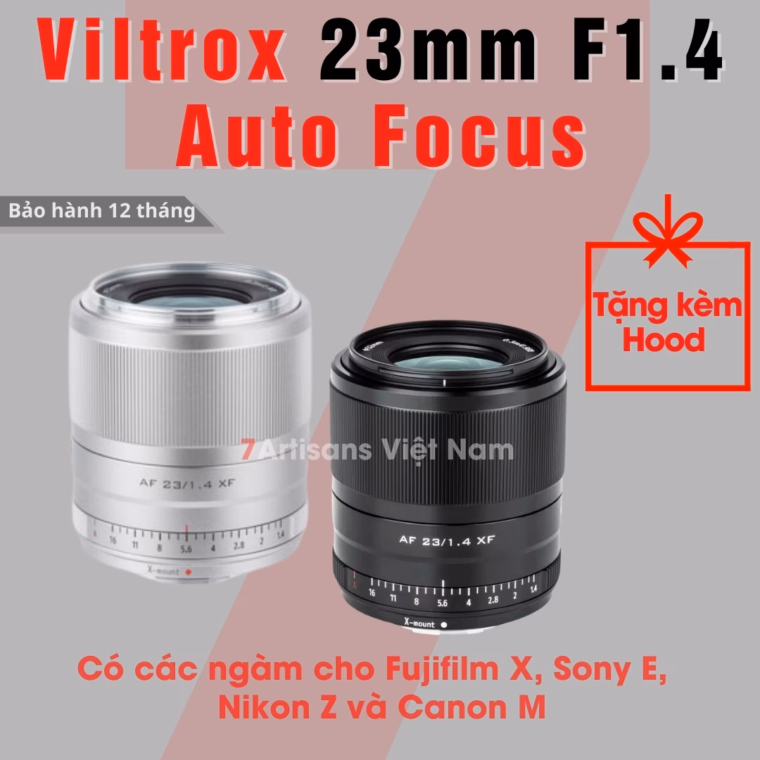 Viltrox 23mm F1.4  Auto Focus – Lens góc rộng đa dụng lấy nét tự động
