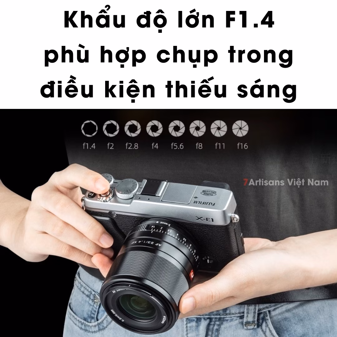 Viltrox 23mm F1.4  Auto Focus – Lens góc rộng đa dụng lấy nét tự động