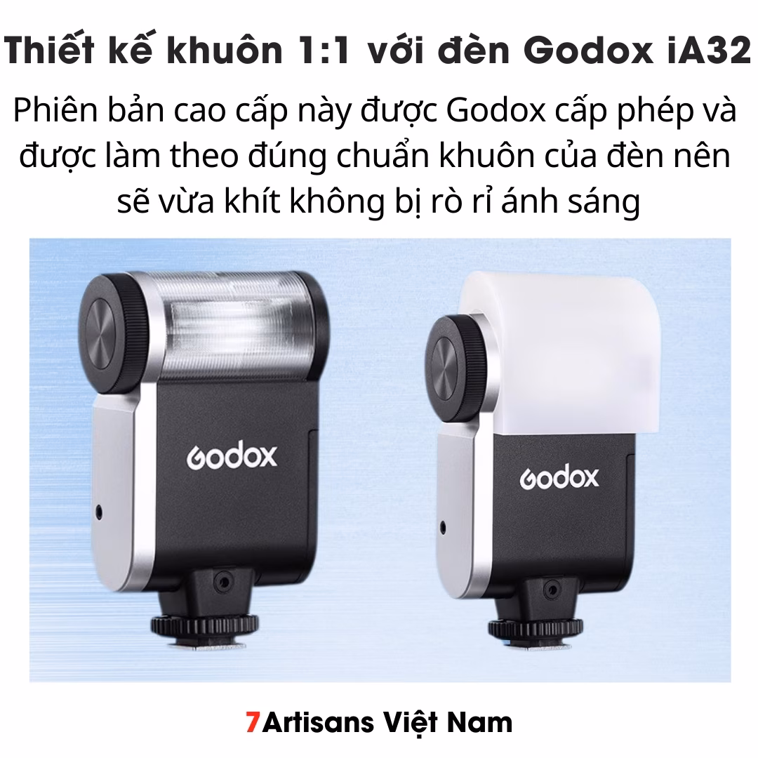 Bộ tản sáng 3 màu cho đèn Flash Godox iA32 – Phiên bản mới cao cấp không bị hở sáng