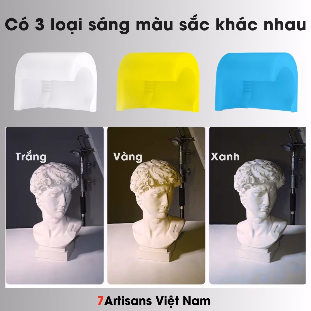 Bộ tản sáng 3 màu cho đèn Flash Godox iA32 – Phiên bản mới cao cấp không bị hở sáng