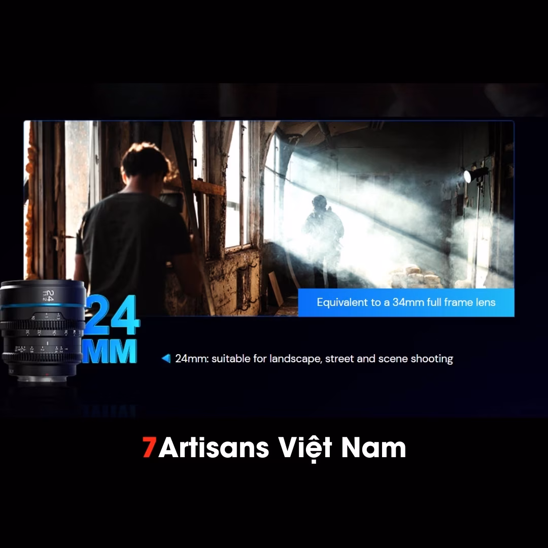 Lens SIRUI Night Walker Super35 24mm T1.2 Cine Lens