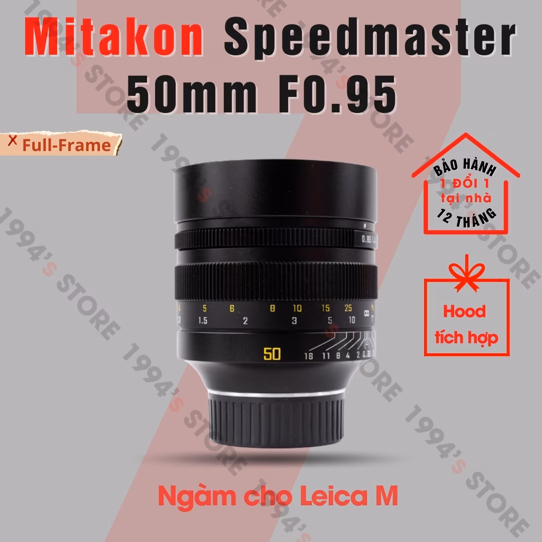 Mitakon Speedmaster 50mm F0.95 cho ngàm Leica M