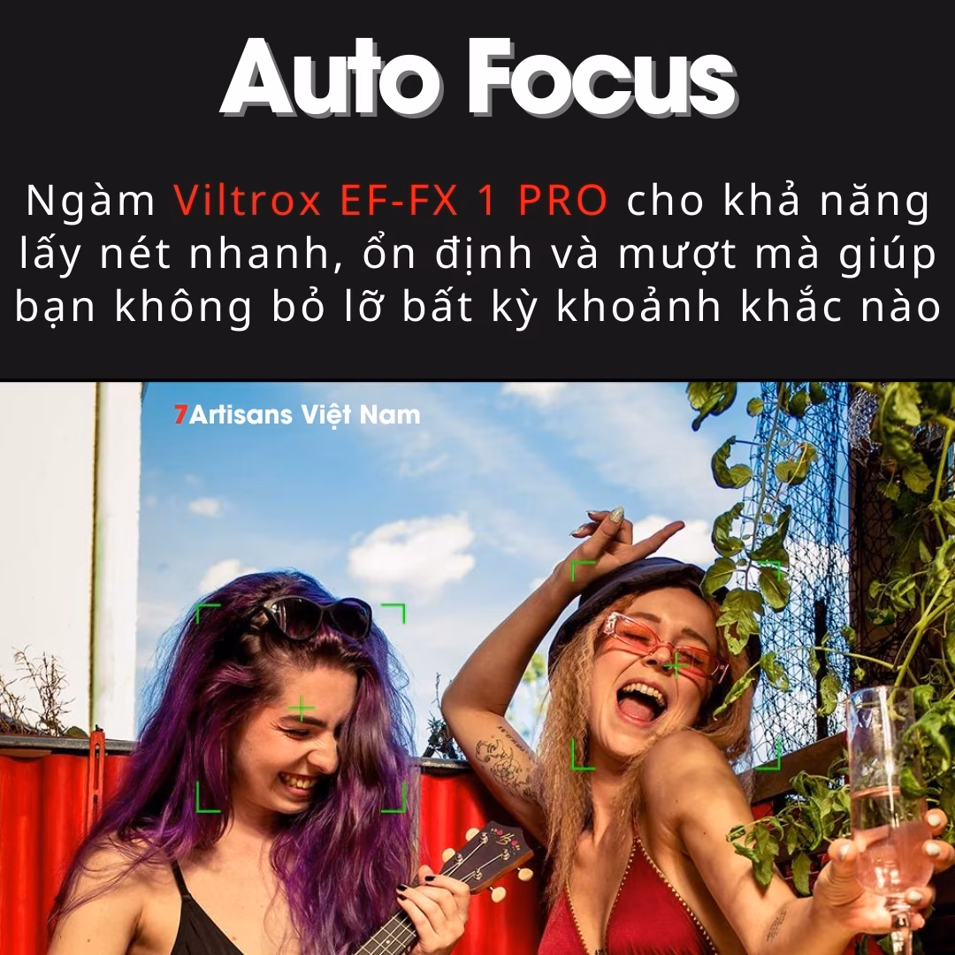 Viltrox EF-FX1 Pro Ngàm chuyển lấy nét tự động – Auto Focus siêu nhanh