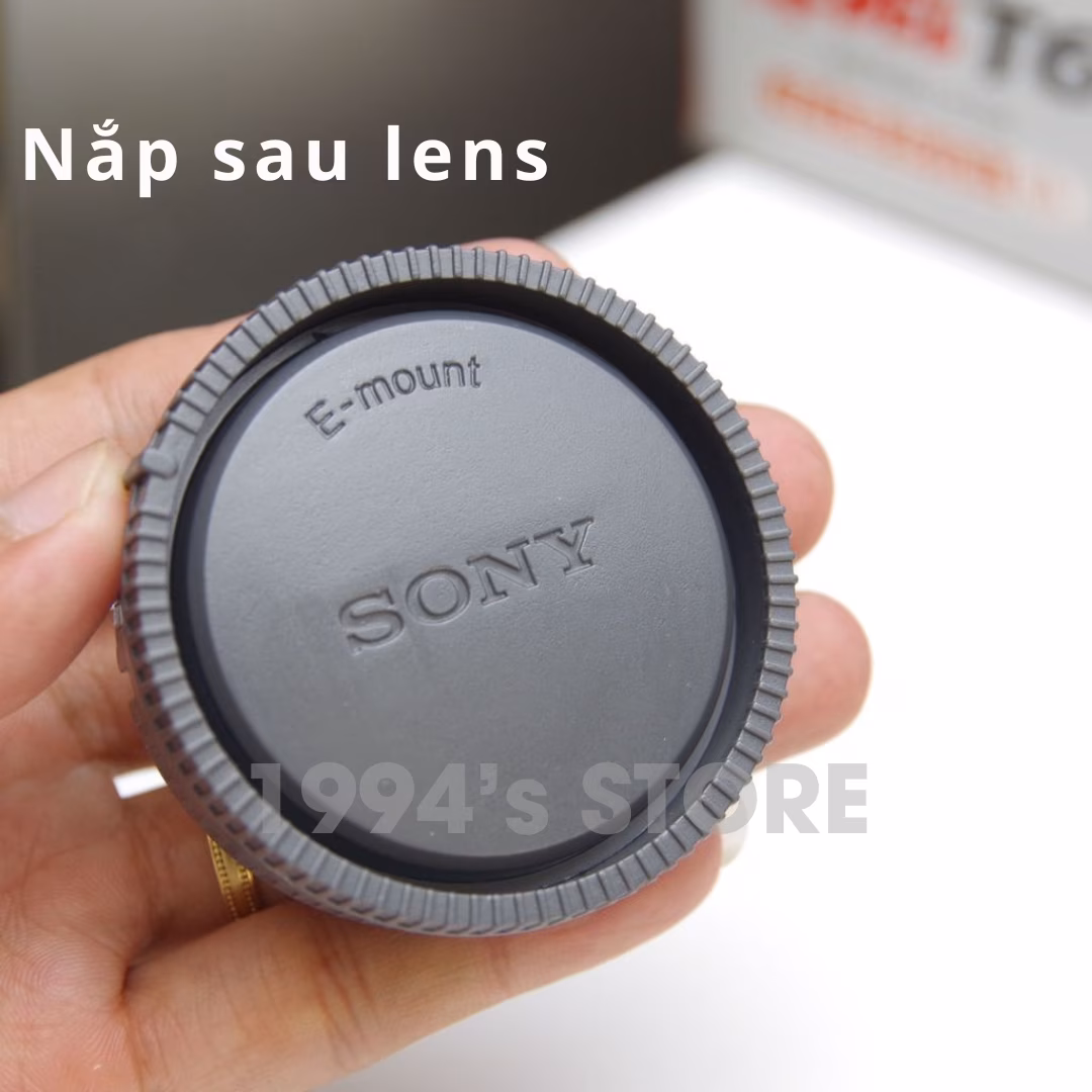 Nắp đậy body, nắp đậy sau lens Sony Nex (ngàm Sony E/FE), cáp body máy Sony, cáp sau lens Sony – Cap lens