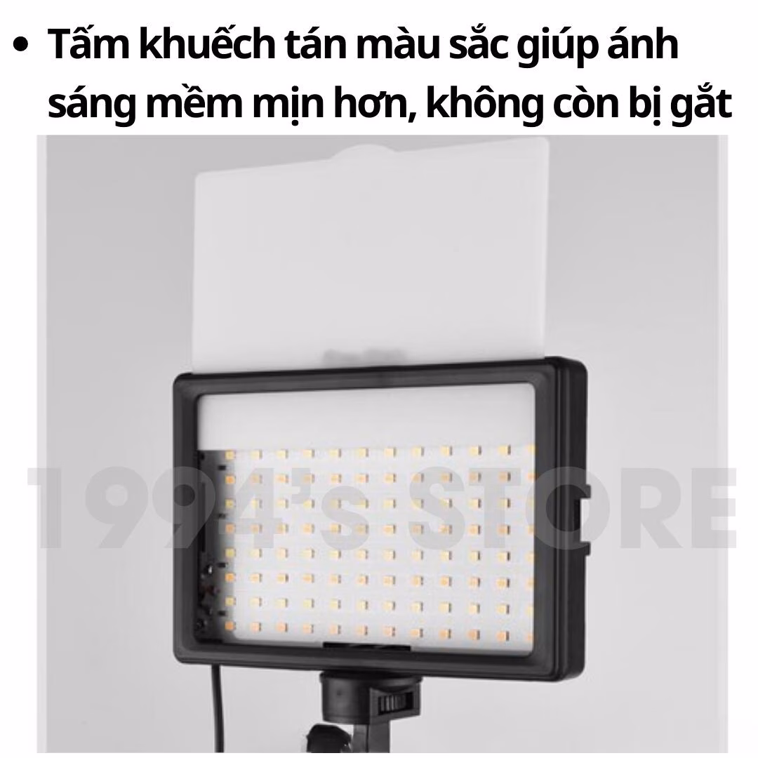 Đèn trợ sáng 120 LED kèm 5 Filter màu hỗ trợ quay live stream Tik Tok, Facebook, quay chụp sản phẩm, bán hàng online