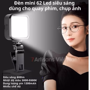 Đèn Led trợ sáng quay phim chụp ảnh W62