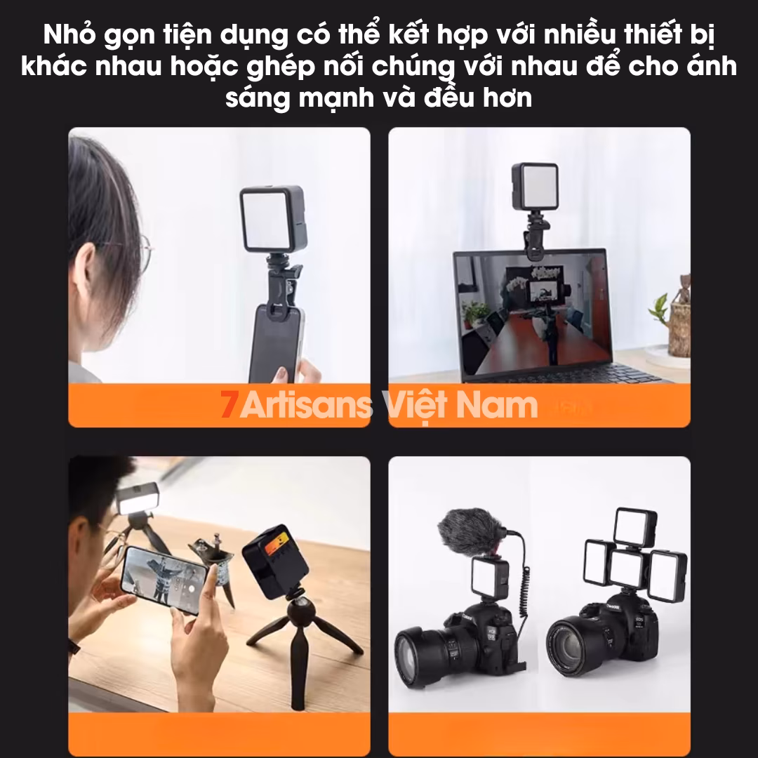 Đèn Led trợ sáng quay phim chụp ảnh W62