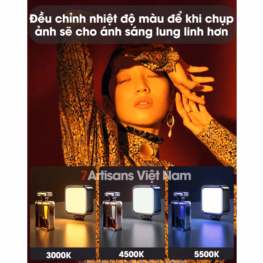 Đèn Led trợ sáng quay phim chụp ảnh W62