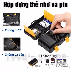 Hộp đựng thẻ nhớ và pin máy ảnh – Chống nước , chống va đập