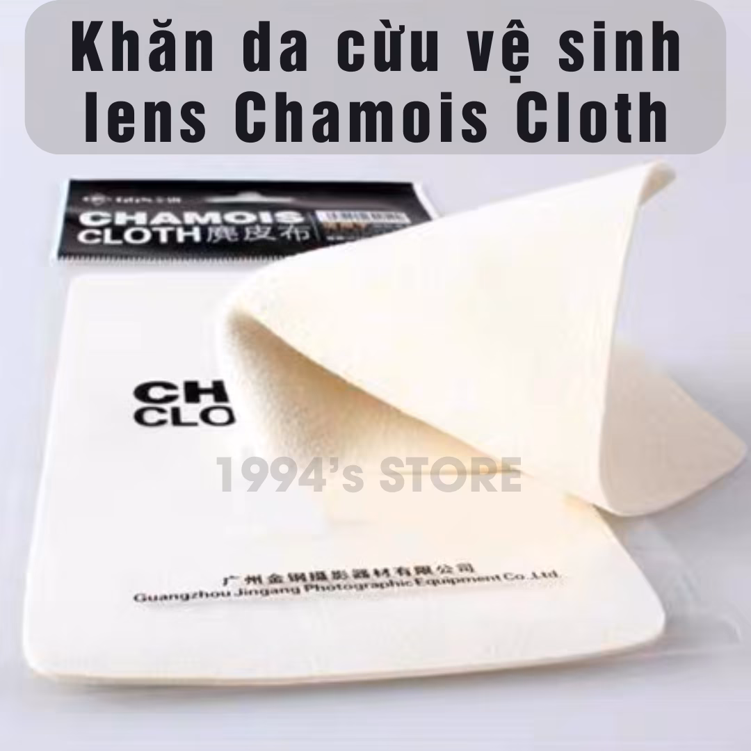 Khăn da cừu vệ sinh lens, lau ống kính máy ảnh, điện thoại (da cừu thật 100%)