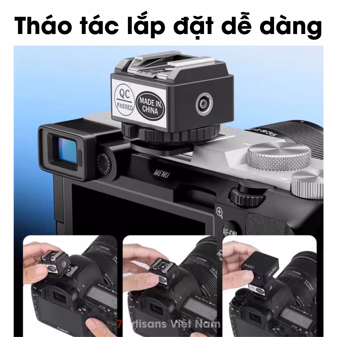 Đế nâng chân Hotshoe/Coldshoe dùng cho các đèn Flash