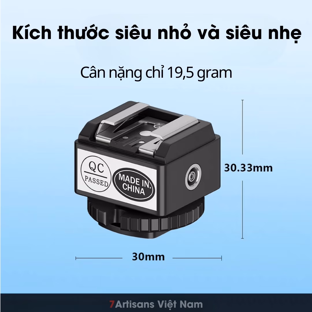 Đế nâng chân Hotshoe/Coldshoe dùng cho các đèn Flash