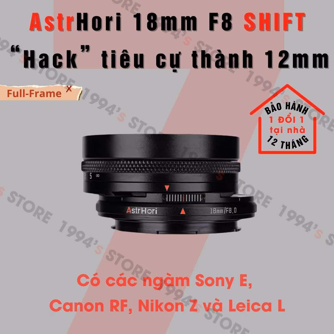 AstrHori 18mm F8 SHIFT dành cho Full-Frame