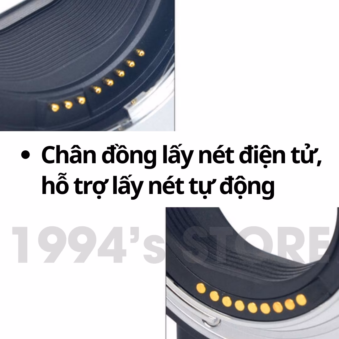 Ngàm chuyển Auto Focus Meike MK-C-AF4 cho Canon EF-EOS M