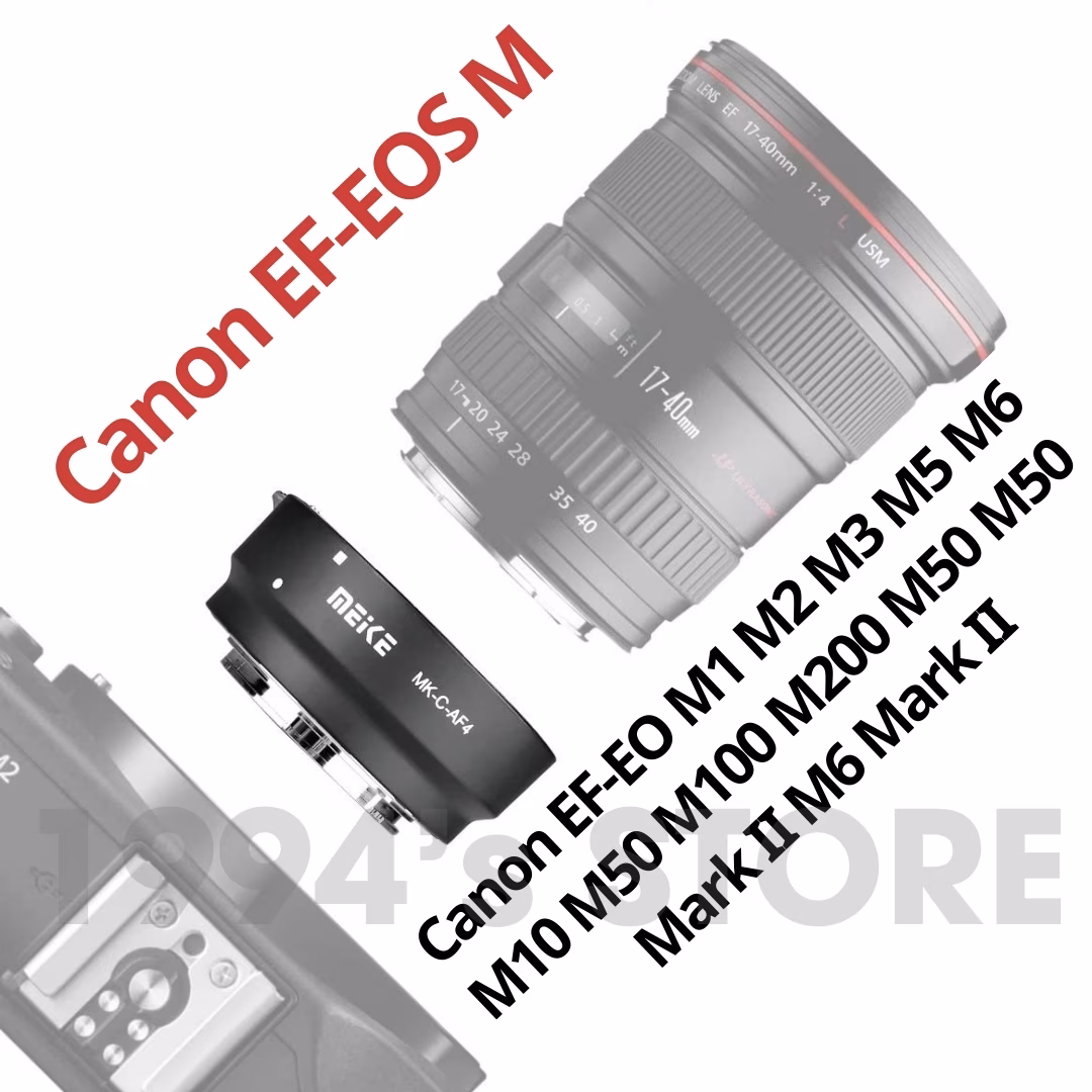 Ngàm chuyển Auto Focus Meike MK-C-AF4 cho Canon EF-EOS M