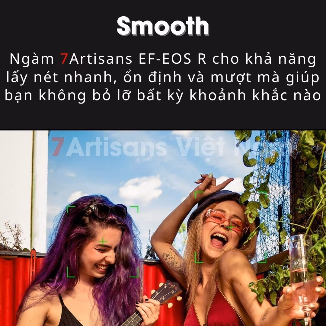Ngàm chuyển 7Artisans EF-EOS R/RF cho ống kính Canon EF/EF-S và EOS R/RP