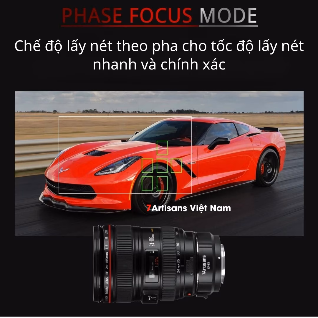 Ngàm chuyển 7Artisans EF-EOS R/RF cho ống kính Canon EF/EF-S và EOS R/RP