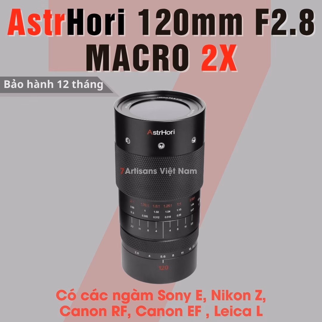 AstrHori 120mm F2.8 Macro 2x dành cho Full-frame