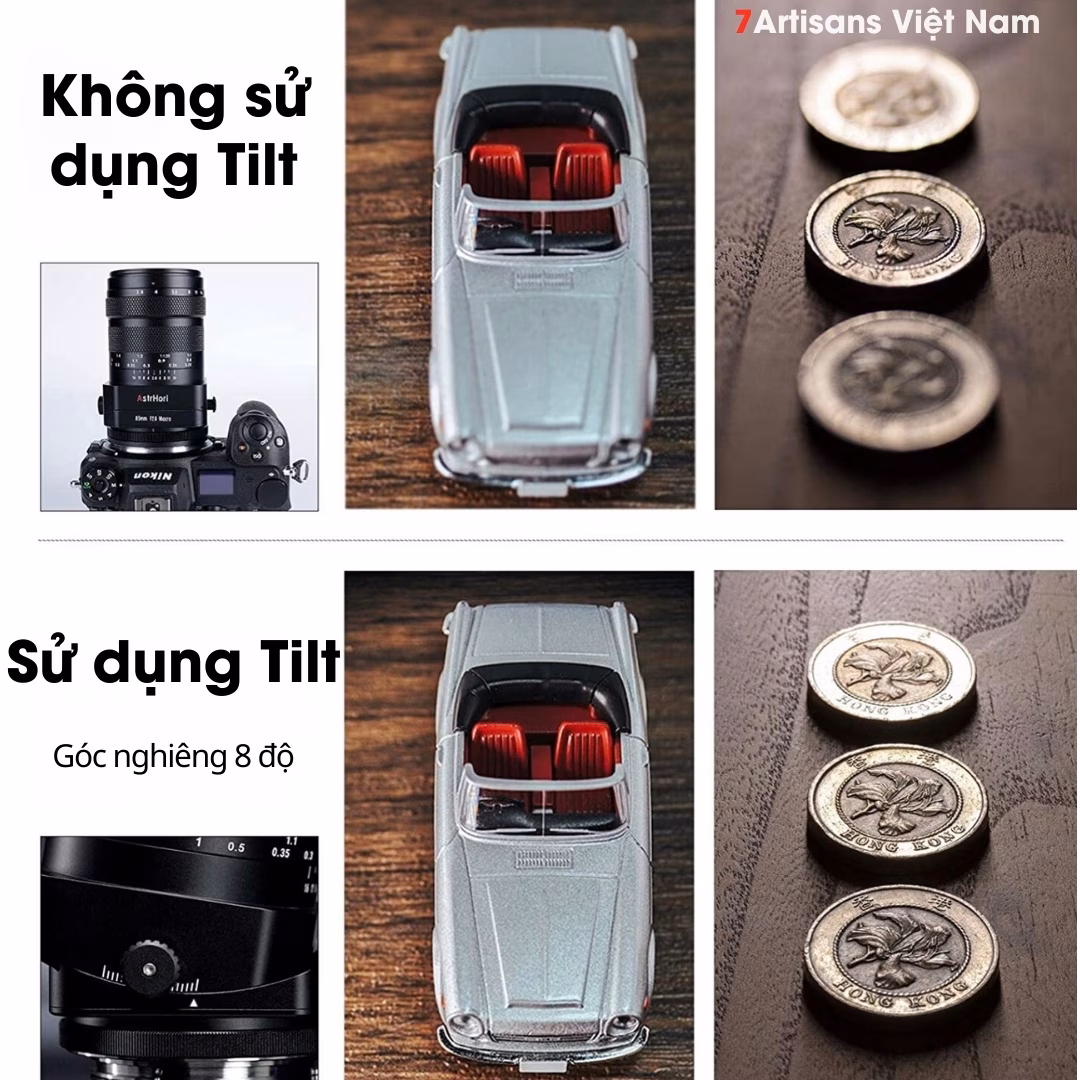 AstrHori 85mm F2.8 Macro 1:1 kèm Tilt dành cho Full-Frame