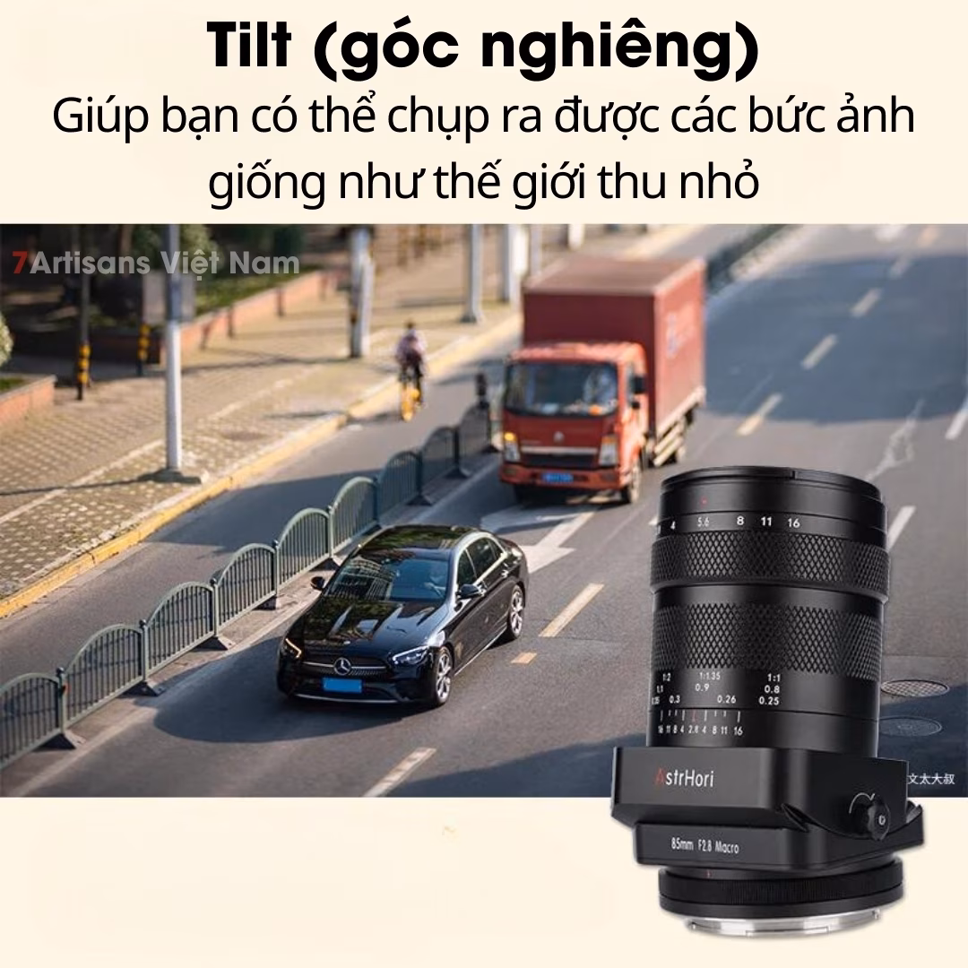 AstrHori 85mm F2.8 Macro 1:1 kèm Tilt dành cho Full-Frame