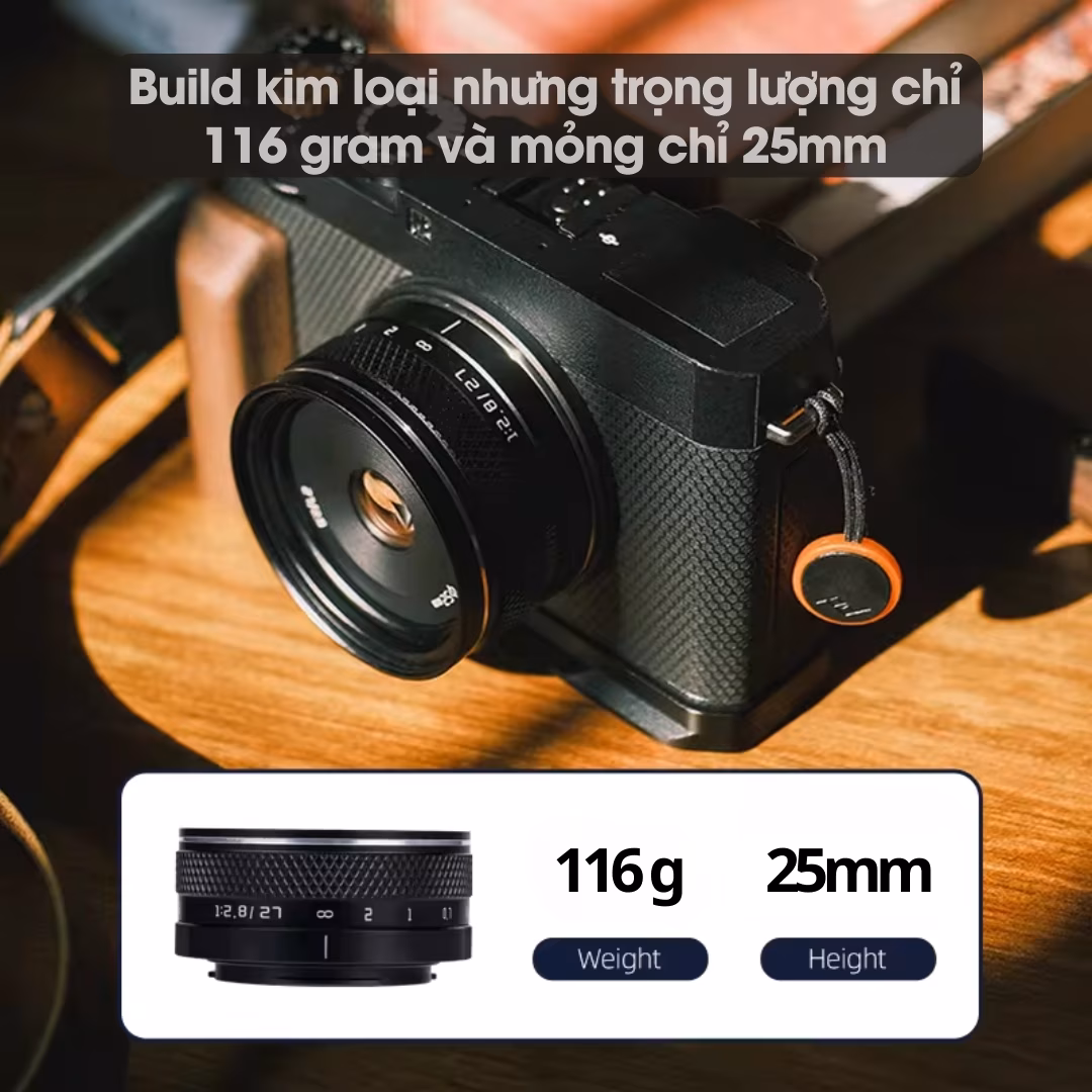 AstrHori/Rockstar 27mm F2.8 Mark II – Lens Pencake đa dụng