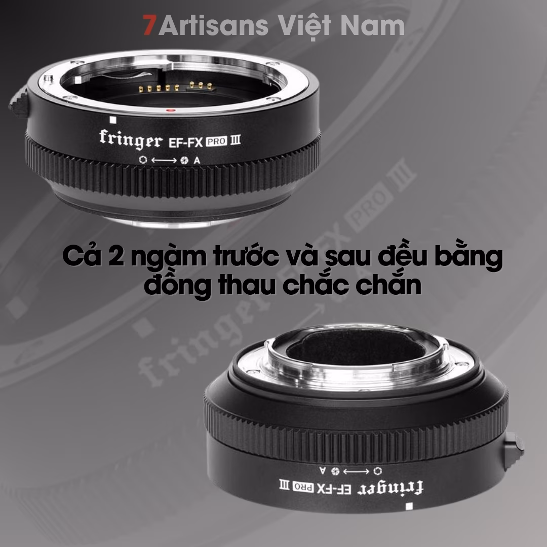 Ngàm chuyển Auto Focus siêu nhanh Fringer EF-FX Pro III – Lens Canon EF/EFs gắn máy Fujifilm