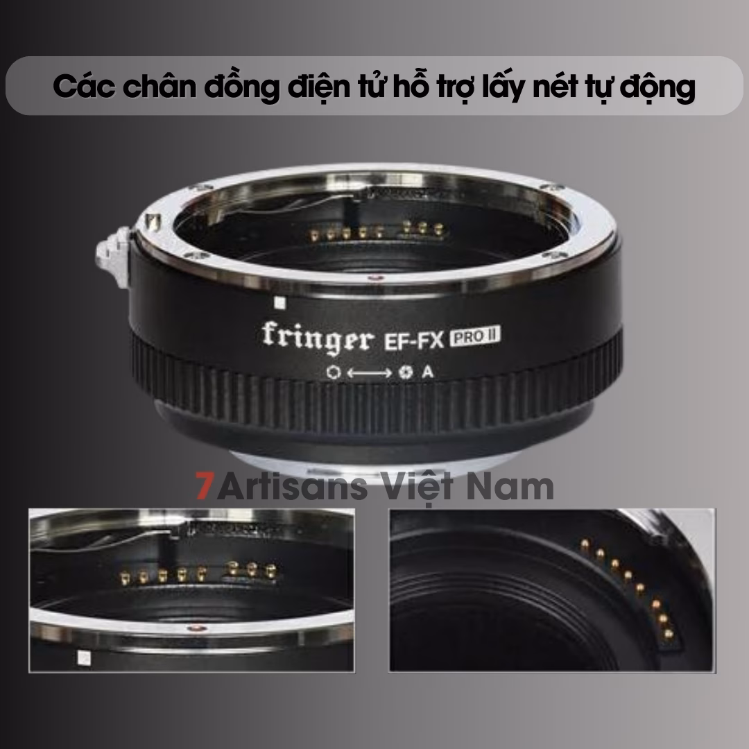 Ngàm chuyển Auto Focus siêu nhanh Fringer EF-FX Pro III – Lens Canon EF/EFs gắn máy Fujifilm
