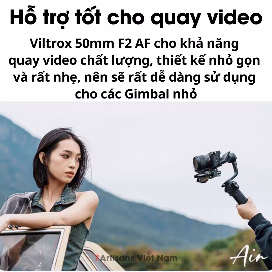 Viltrox AF 50mm F2 Air Auto Focus – Lấy nét tự động siêu nhanh dành cho Full-Frame