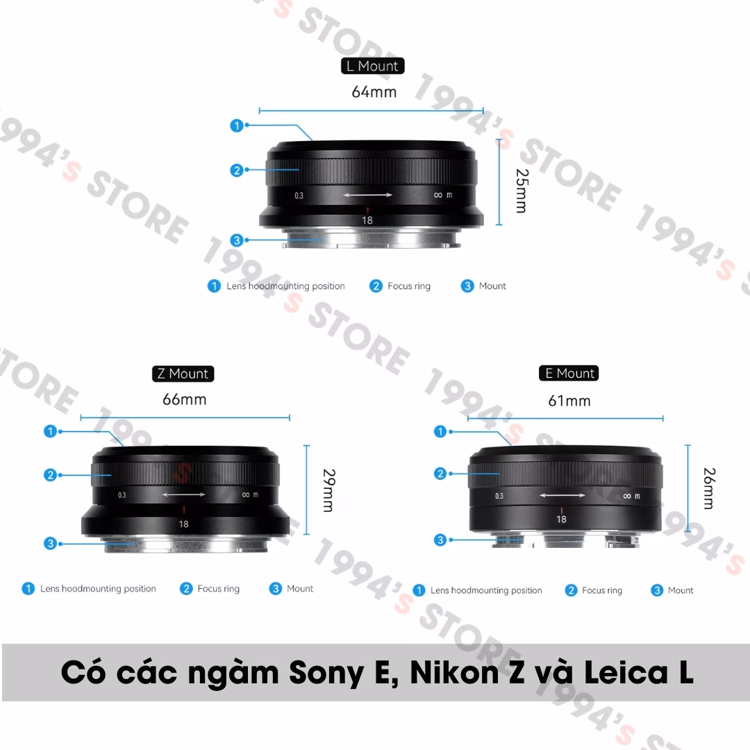 7Artisans 18mm F5.6 ASPH Pancake siêu rộng