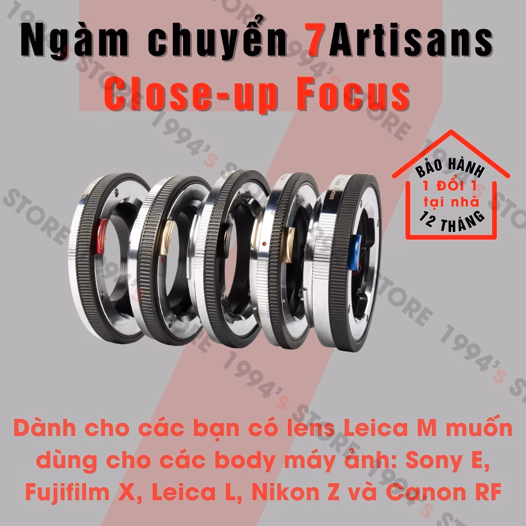 Ngàm chuyển 7Artisans Close Up Focus – Adapter Ring cho Lens Ngàm Leica M