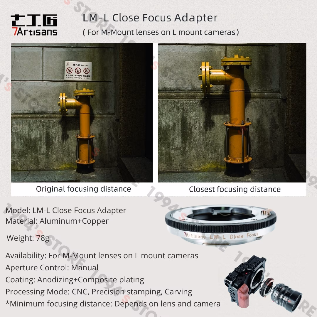 Ngàm chuyển 7Artisans Close Up Focus – Adapter Ring cho Lens Ngàm Leica M