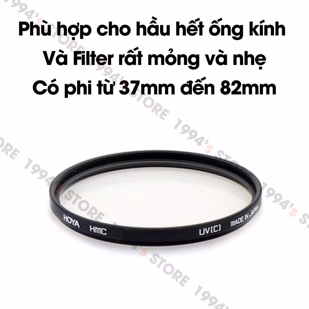 Kính Lọc Filter UV Hoya HMC UV(C) Made in Japan – kích cỡ từ 37mm đến 82mm