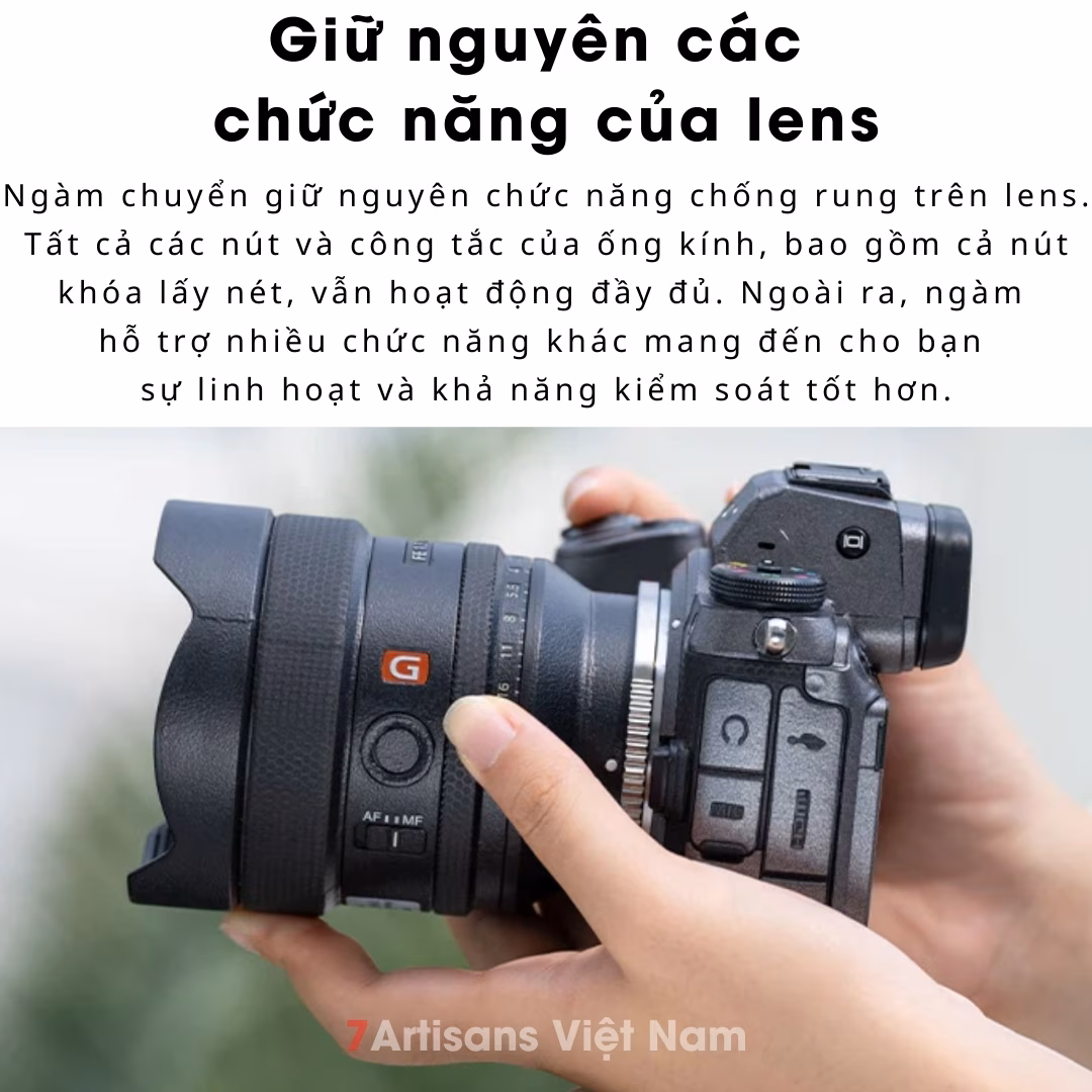 Ngàm chyển Viltrox E-Z Auto Focus Lens Sony gắn máy Nikon Z