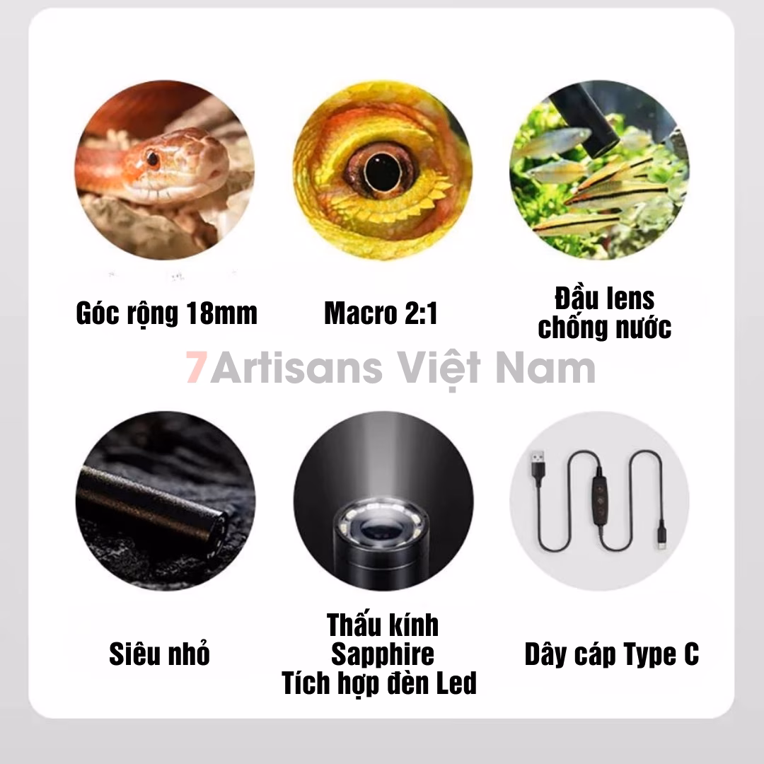 AstrHori 18mm F8  Probe lens Macro 2:1 – Lens siêu macro