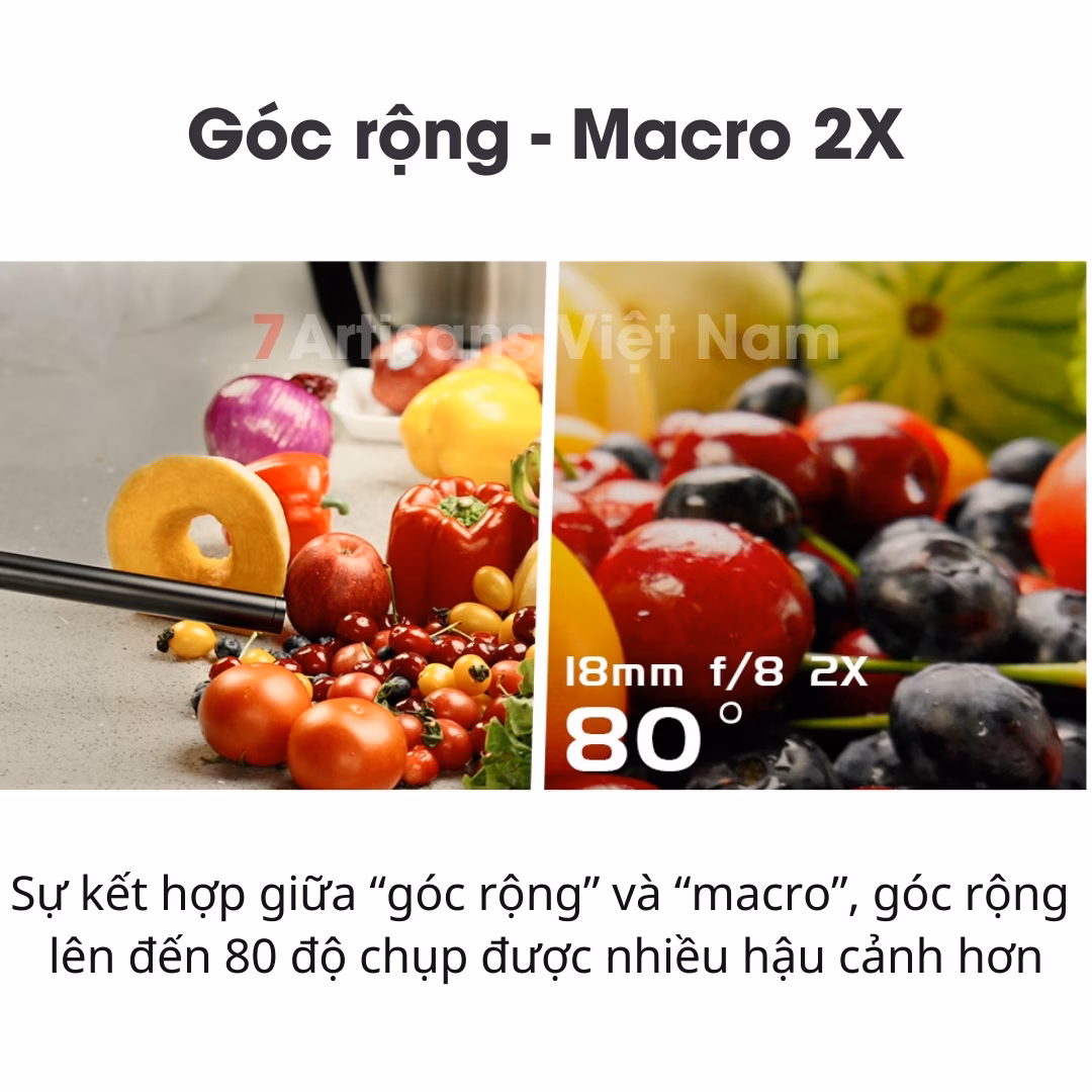 AstrHori 18mm F8  Probe lens Macro 2:1 – Lens siêu macro