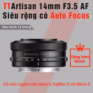 TTArtisan AF 14mm F3.5 Pancake siêu rộng có lấy nét tự động